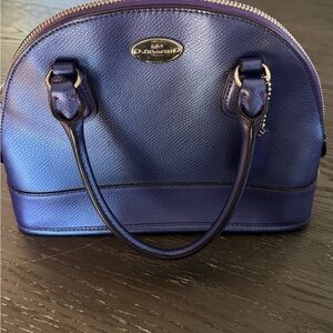 Coach purple Leather Satchel
